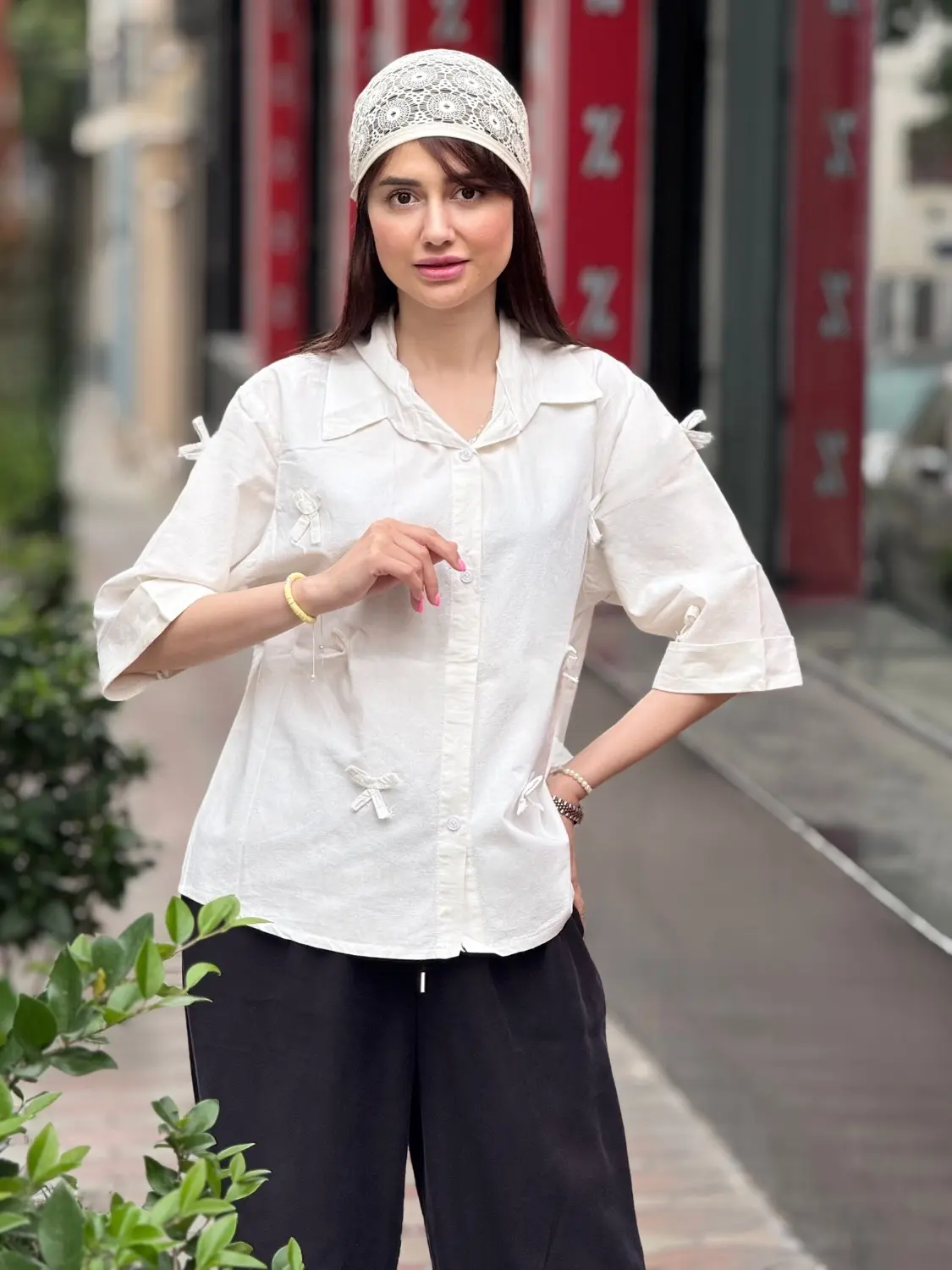 شومیز باکسی ویکتوریا (پاپیون)